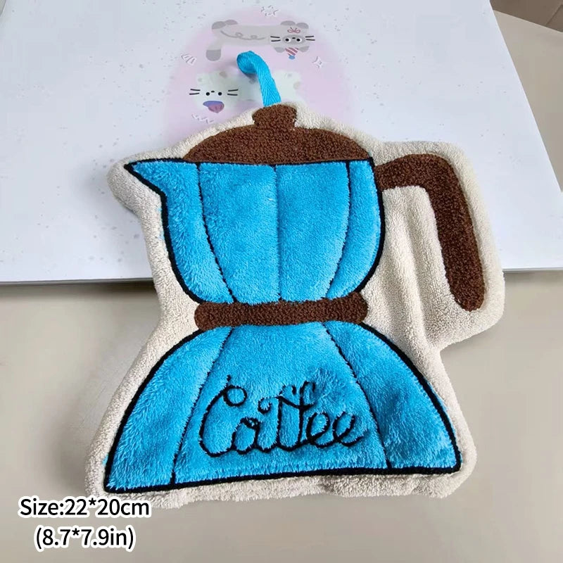 Toalla de Mano Bordada Coffee Ritual