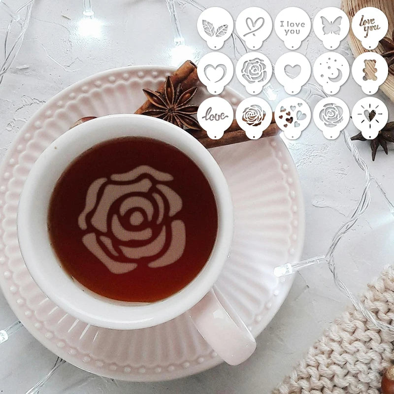 Set de 15 Plantillas de Diseño BaristaArt