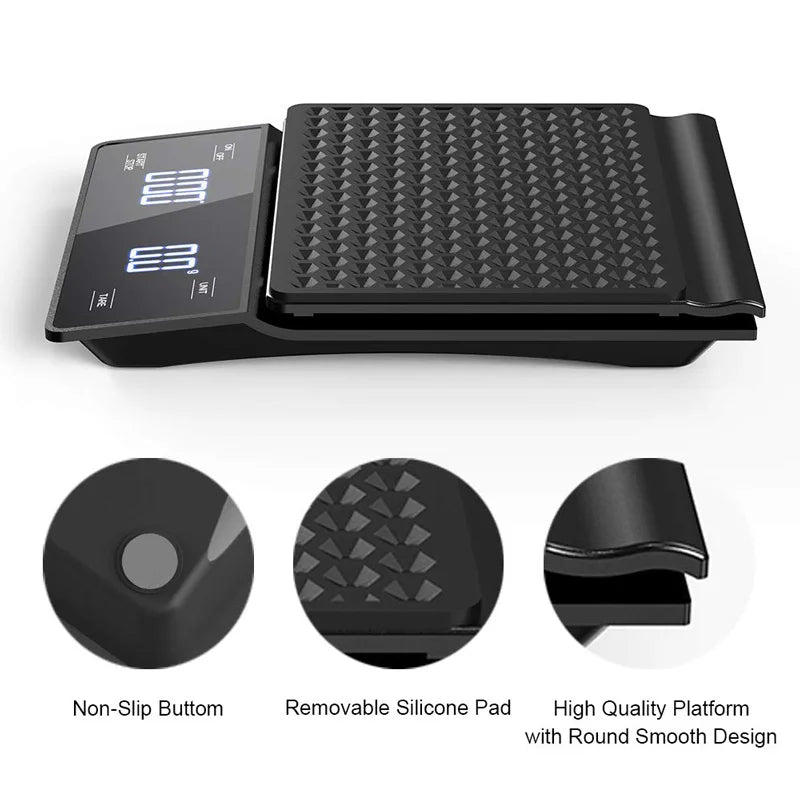Báscula de Alta Precisión ZenFlow con Temporizador