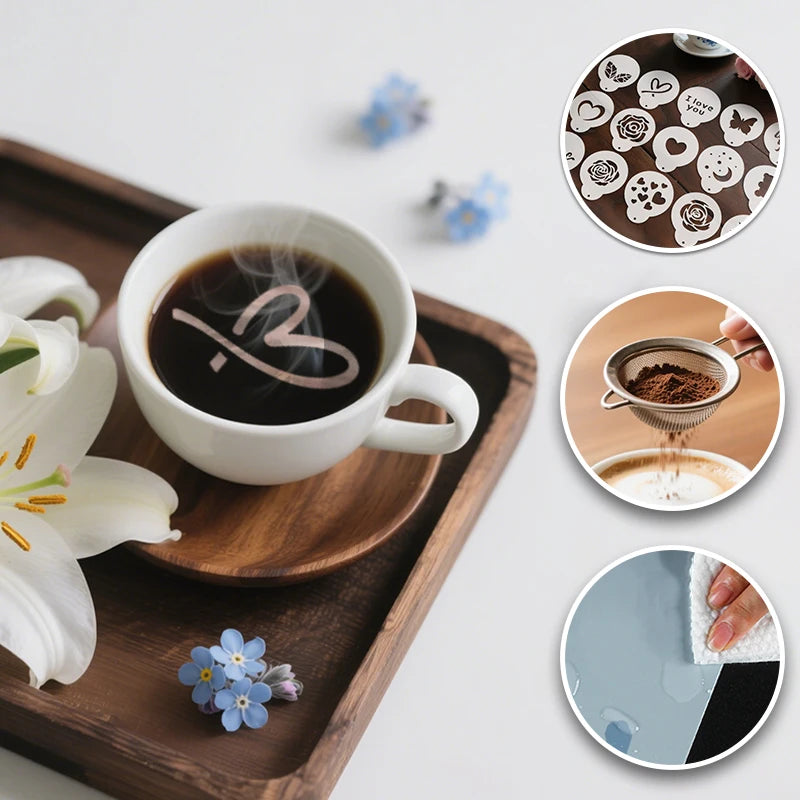 Set de 15 Plantillas de Diseño BaristaArt
