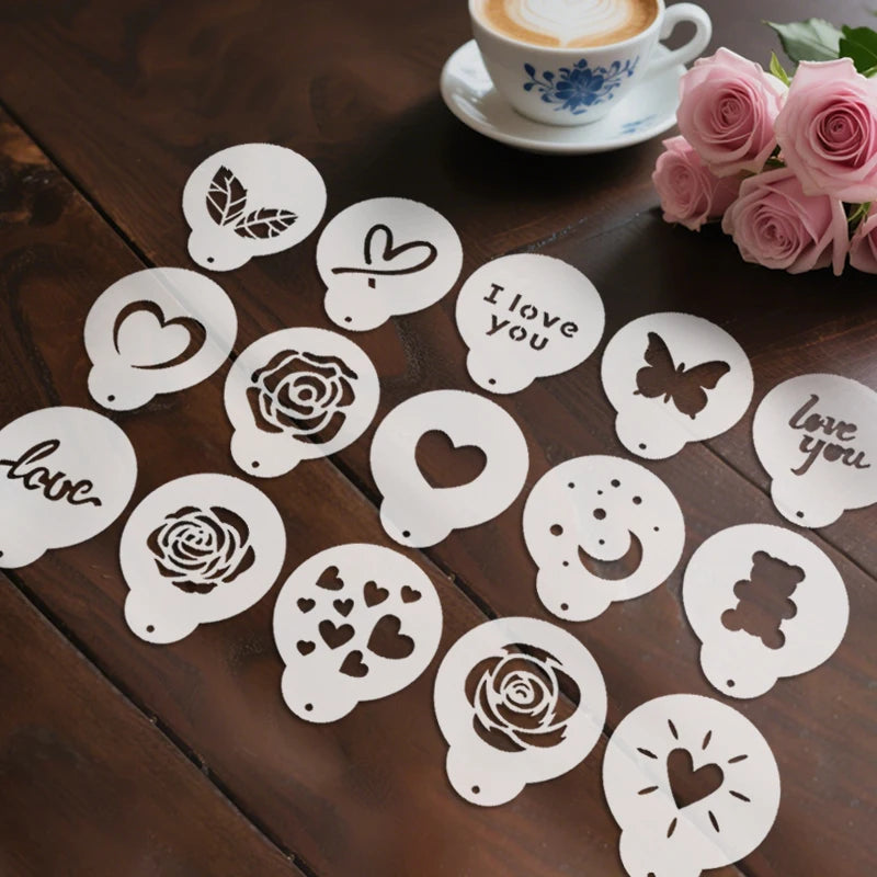 Set de 15 Plantillas de Diseño BaristaArt