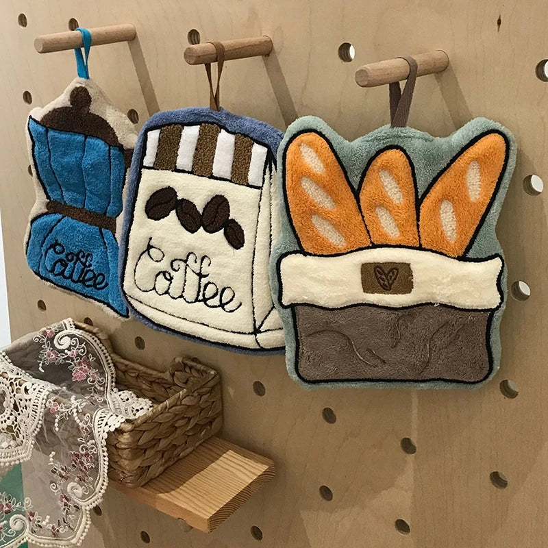 Toalla de Mano Bordada Coffee Ritual