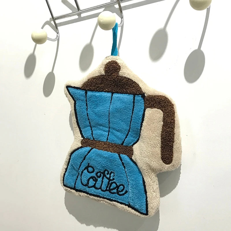 Toalla de Mano Bordada Coffee Ritual
