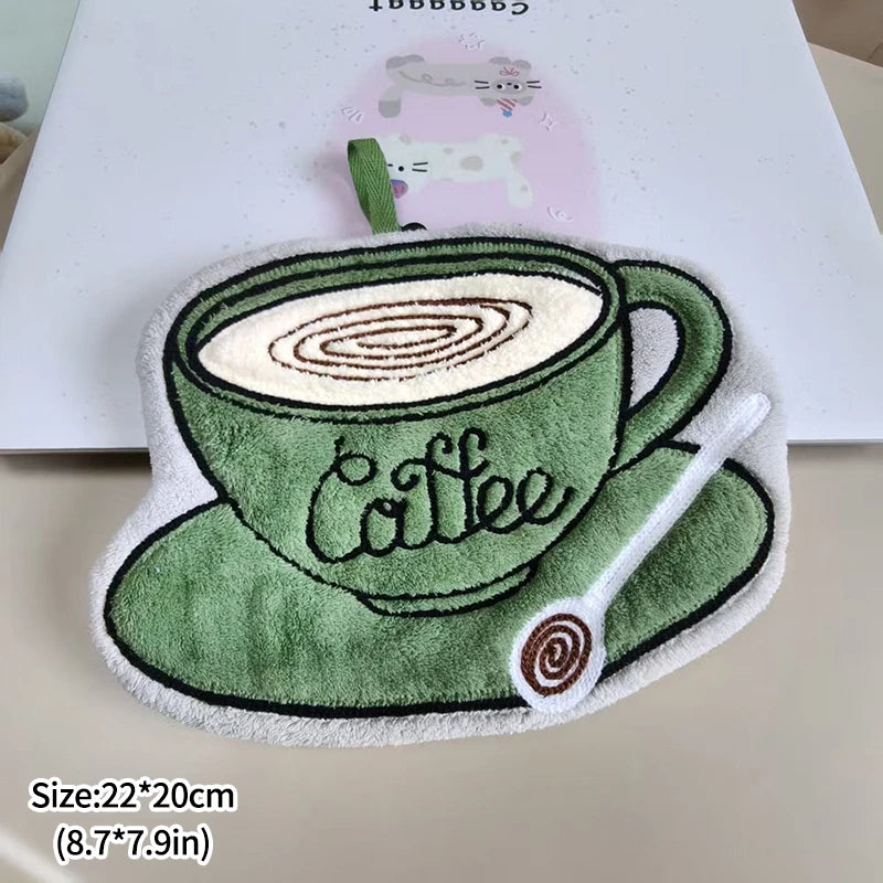 Toalla de Mano Bordada Coffee Ritual